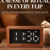 batch-17-1 B-02-Mechanical Push-Pull Flip Clock