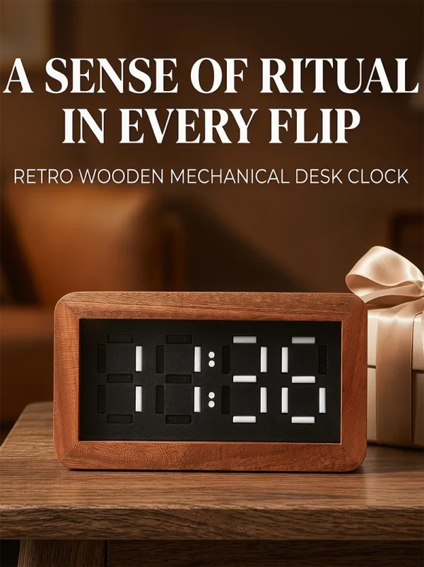 batch-17-1 B-02-Mechanical Push-Pull Flip Clock