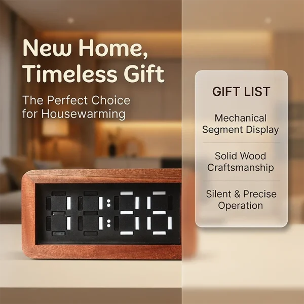 batch-17-4 B-02-Mechanical Push-Pull Flip Clock